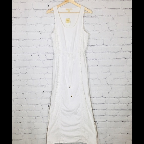 MICHAEL KORS White Eyelet Maxi Dress SMALL NWT NEW - Picture 6 of 8